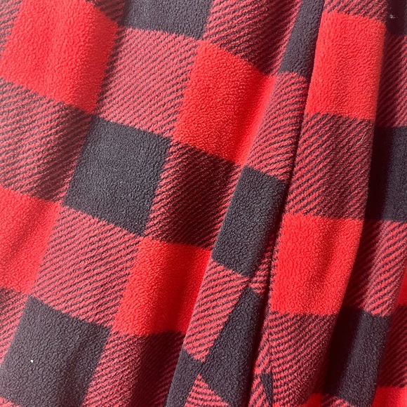 Aeropostale Red Black Buffalo Plaid Cozy Festive Sleep Joggers Size Small Lounge - Picture 5 of 9